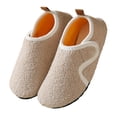 thumbnail image 3 of Lenago Children's Fuzzy Slippers Toddler Infant Home Slippers for Boys Girls Soft Flat Slip On Easy Hook-and-Loop​​ Fleece Lined Winter House Shoes Slip-Resistant Indoor 2-12 Years, 3 of 10