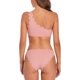 thumbnail image 2 of Traje de baño de Dos Piezas con diseño de Bandeau Festoneado y Elegante para Mujer Rosado M Rosado M Xishao ropa, 2 of 2