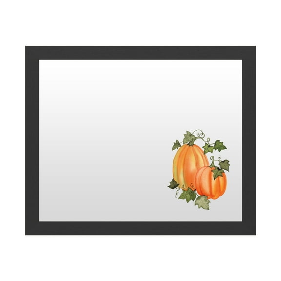 Dry Erase Marker Board with Printed Artwork - Kathleen Parr Mckenna 'Pumpkin And Vines I'