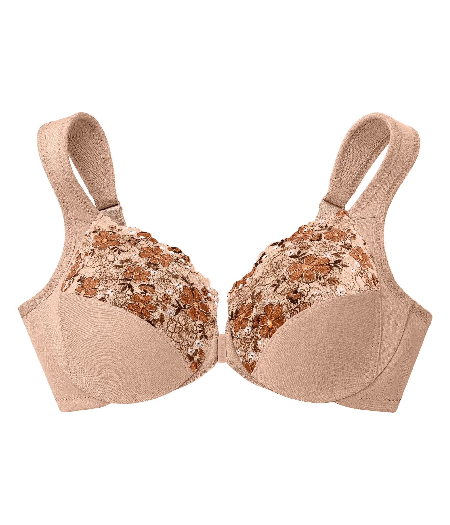 Glamorise WonderWire Front-Closure Underwire Bra 1245 (Women's & Women's Plus)
