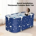 thumbnail image 3 of HDUTNGISN 47.2"Adult Foldable Bathtub,Portable,Freestanding,for Hot/Ice Baths,Star, 3 of 9