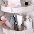 thumbnail image 3 of YAOMOBB Easy Installation Corner Shower Shelf Convenient Suction Cup Corner Storage Rack 1 Set Shower Box for Home Bathroom, 3 of 6