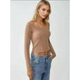 thumbnail image 6 of Slim Fit Lace Detail Long Sleeve Top, 6 of 6