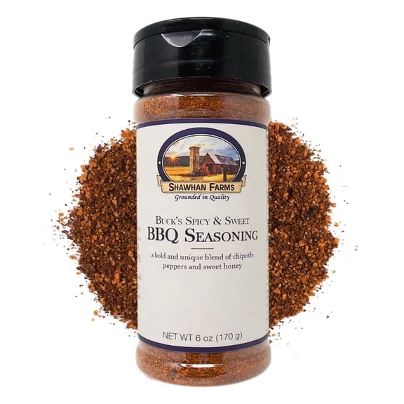 Buck's Best Sweet & Spicy BBQ Seasoning | 6 oz | Shawhan Farms