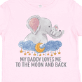 thumbnail image 4 of Inktastic My Daddy Loves Me to the Moon and Back Boys or Girls Toddler T-Shirt, 4 of 5