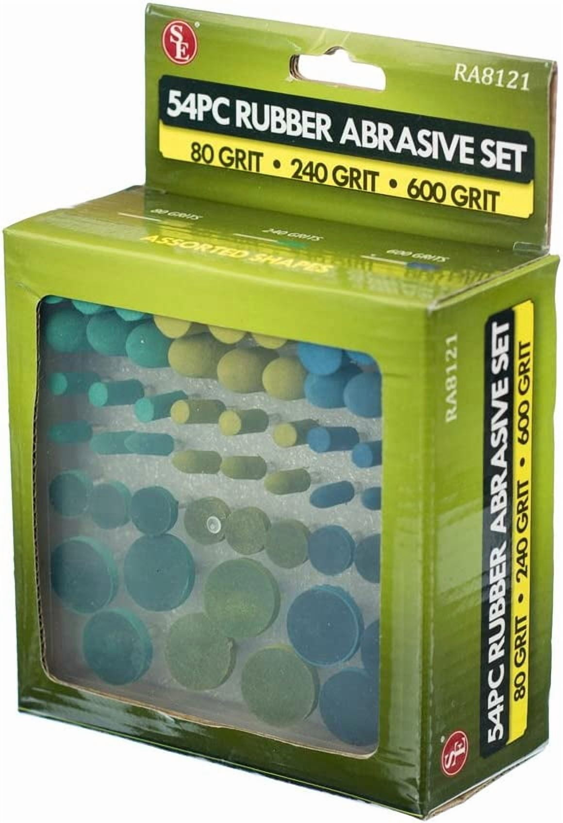 SE Rubber Polishing Abrasive Rotary Burr Set (54 PC.) - RA8121
