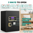 thumbnail image 3 of Gemaisil 4.5 Cuft Large Safe Box, Digital Keypad Home Security Safe With Fireproof Waterproof Bag & Adjustable Shelf, 3 of 11