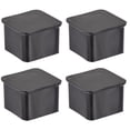 thumbnail image 6 of Uxcell 1.18"x1.18" Chair Leg Caps Slider Rubber Floor Protector 4 Pack, 6 of 7