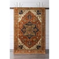 thumbnail image 5 of Surya Zeus ZEU-7805 120x168" Rectangle Traditional Wool Rug in Brick Red/Olive, 5 of 5