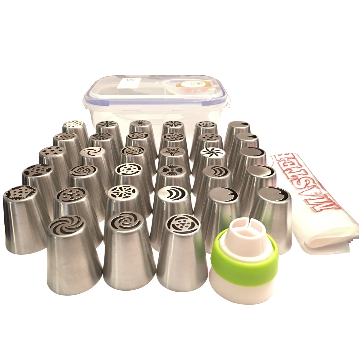 40 Piece Russian Piping Tips Set PLUS Storage Case