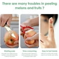 thumbnail image 3 of Multifunctional Fruit Peeler 2.0 for Kitchen, Hand Stainless Steel Fruit and Vegetable Peeler Slicer Corner, Peeler Machine with Divider for Apples Potatoes Pears Home Essentials, Light Green, 3 of 9