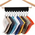 thumbnail image 2 of SZTXJ Hat Organizer Holder for Hanger (2 Pack) Hat Storage for Bedroom and Closet, 10 Large Holder Clips for Hanging Baseball Hats, Baseball Caps, Win, 2 of 5