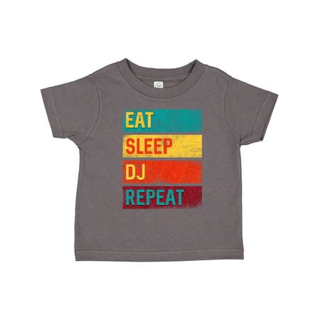 

Inktastic DJ Eat Sleep DJ Repeat Music Gift Toddler Boy or Toddler Girl T-Shirt