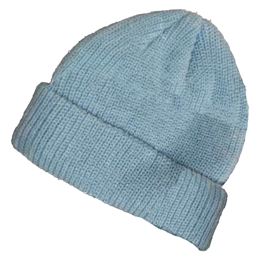 Gufffrom Chapeau En Tricot D'Hiver DIY Unisexe Mode Extérieur Casquettes Courtes Quotidien Hommes Femmes Chapeaux Patinage Ski Randonnée Camping Rouge Cyan