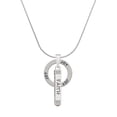 thumbnail image 1 of Delight Jewelry Silvertone Believe Faith Prayer Hope Bar Joy Ring Charm Necklace, 18", 1 of 4