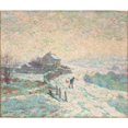 thumbnail image 3 of Claude Emile Schuffenecker 17x15 Black Modern Framed Museum Art Print Titled - Snow Landscape (1886), 3 of 5