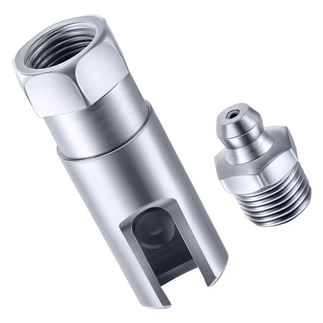 Scienceny Acoplador de boquilla de grasa de 90 grados Acoplador de grasa lubricante de 90 grados Fácil de usar Durable Vehículos, repuestos y accesorios Mis