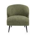 thumbnail image 6 of Neda Accent Chair- Soft Sage Green Boucle- Curved Barrel Back, 6 of 6