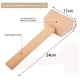 thumbnail image 4 of Paquete de 4 Bolsas y 2 Pieza de Mazo de Hielo, Bolsas de Hielo Trituradas de Lona Reutilizables con Mazo de Madera para Barra Fiesta Hogar, 4 of 5