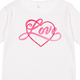 thumbnail image 4 of Inktastic Love in Red and Pink with Heart Boys or Girls Long Sleeve Toddler T-Shirt, 4 of 5