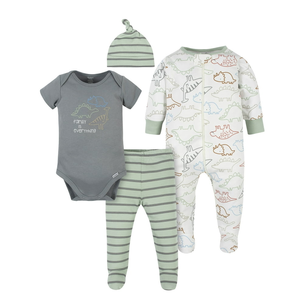 Gerber Gerber Organic Baby Boys TakeMeHome Set, 4Piece