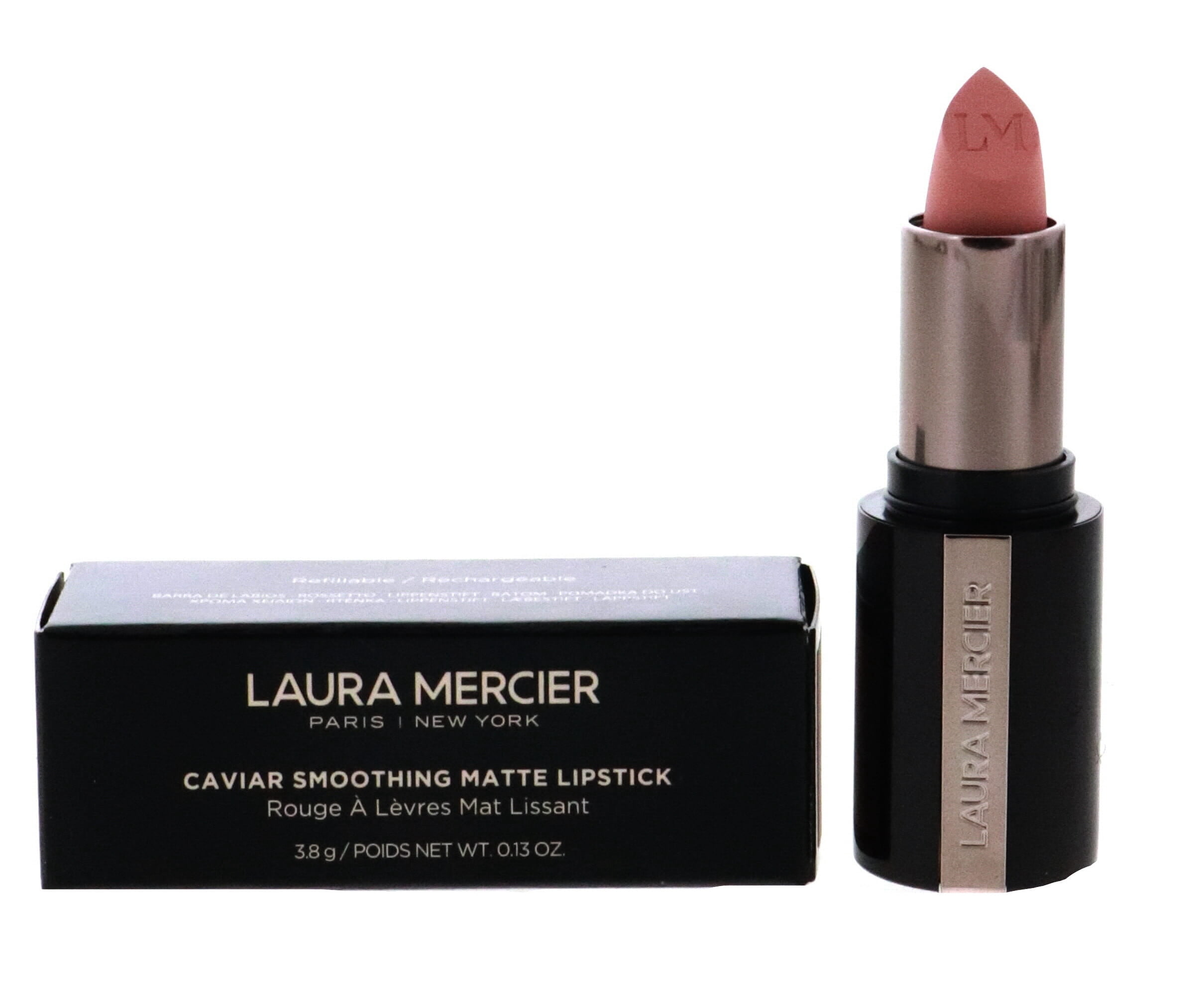Laura Mercier Caviar Smoothing Matte Refillable Lipstick, 136 Chantilly Lace, 0.13 oz
