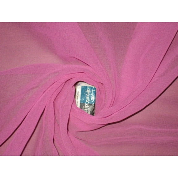 GEORGETTE FABRIC dark Pink color 44quot;