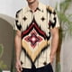 thumbnail image 4 of Camisas Vaqueras Para Hombre XXL Camiseta de manga corta con botón de solapa y estampado 3D Digital para hombre, playa, verano, Hawaii (Beige, L), 4 of 6