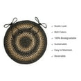 thumbnail image 3 of Homespice Kilimanjaro 15in Round ( Set Of 2 ) Jute Braided Black Chair Pad, 3 of 4