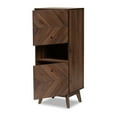 thumbnail image 2 of Baxton Studio Hartman Mid-Century Modern Walnut Brown Finished Wood Storage Cabinet, 2 of 7