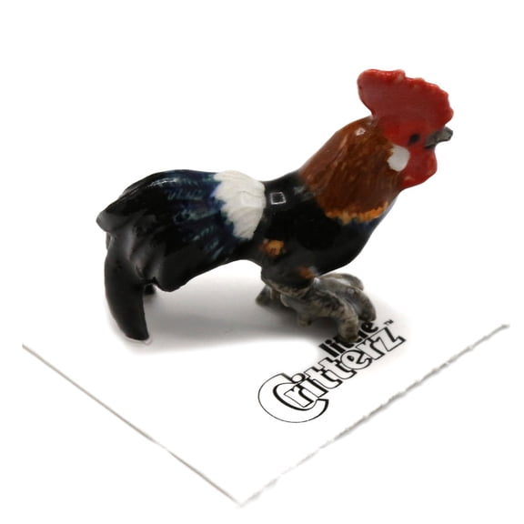 Rooster "Sydney" - miniature porcelain figurine