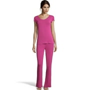 Maidenform Flutter Sleeve Tee & Rib Pants Set