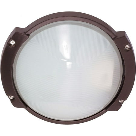 60/517-Nuvo Lighting-1 Light - 11 Inch Oblong Round Bulkhead - Architectural Bronze Finish