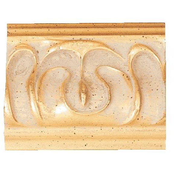 Picture Frame Moulding (Wood) 18Ft Bundle - Ornate Gold Finish - 1.75" Width - 1" Rabbet Depth