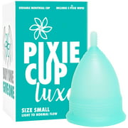 Pixie Cup Luxe - Number 1 for Most Active Period Cup - Every Menstrual Cup Purchased One is Given to a Woman in Need! (Small) Small