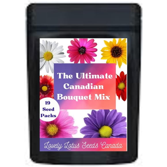 GSDWIUEW The Ultimate Summer Flower Bouquet Mix, 19 Seed Packs & Over 37 Varieties. 2000+ Seeds. Long Blooming Season Annuals & Perennial Flower Seeds