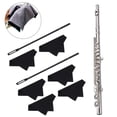 thumbnail image 2 of Flute Cleaning Rod and Cloth Cleaning Swabs Flute Cleaning Kits Flute Polishing Cloth Woodwind Instruments Flute Stick, 2 of 4