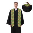 thumbnail image 4 of Haiem Vegetable Pattern Graduation Stole 2024 | Premium Satin Sash for Graduation Ceremony, 4 of 7