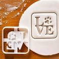 thumbnail image 4 of Galleta en relieve molde fondant pastel decoración prensa plantilla stencil chocolate galletas plantilla de molde hornear gadgets del hogar corazón cuadrado Speravity HA012115-02B, 4 of 7