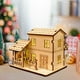 thumbnail image 4 of Kit de Casas Navideñas de Madera Iluminadas Hechas a Mano | Decoraciones Navideñas para Pintar | Iluminación Suave y Acogedora | Diversión Familiar | Regalo para Decorar La Repisa de La Chimenea, 4 of 6