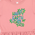 thumbnail image 4 of Inktastic Happy Earth Day with Leaves Girls Toddler Dress, 4 of 5