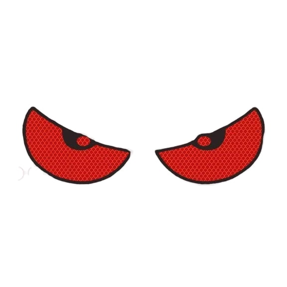 lixuesong 1 Pair Motorcycle Car Devil Eye Reflector Stickers Front Rear Adhesive Decorative Reflective Stickers Vehicle Decoration