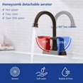 thumbnail image 3 of Grifo de baño de bronce aceitado con kit de drenaje y suministro emergentes, 2 asas de 4 pulgadas R&B anillos diseño grifo sin plomo para lavabo 4011-ORB, 3 of 6