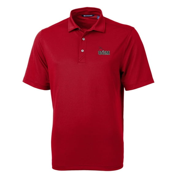 Men's Cutter & Buck Cardinal Central Missouri Mules Big & Tall Virtue Eco Pique Recycled Polo