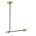 thumbnail image 7 of Indoor Home Decorative Midcentury Modern Brees 1 Light Black and Brass Pendant, 7 of 7