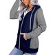thumbnail image 3 of Sudaderas con capucha de manga larga con cremallera cómoda para mujer Chaquetas Sudadera con capucha con cordón informal Abrigo Pompotops gfhjh13411, 3 of 6