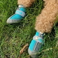 thumbnail image 3 of GASTROPOD 4Pcs Dog Shoes Soft Rubber Sole Anti-Slip TPR Sole Dog Boots Breathable Mesh Dog Socks 2.8x3.5cm,Black, 3 of 4