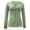 Green, variant on Kaemgyyd Tops for Women Trendy Long Sleeve V Neck Button T Shirt Casual Fashion Striped Tunic Tee with Pockets