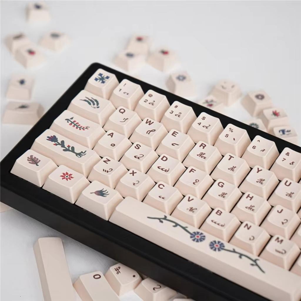 HONCLL Enhances Keyboard With Voynich Manuscript Inspired Heat Sublimated PBT Keycaps
