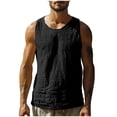 thumbnail image 2 of LADIGASU Men's Cotton T-Shirts Casual Basic Crew Neck Tshirts Short Sleeve Tee Shirts With Pocket Round-Neck Blouses Shirts, 2 of 6